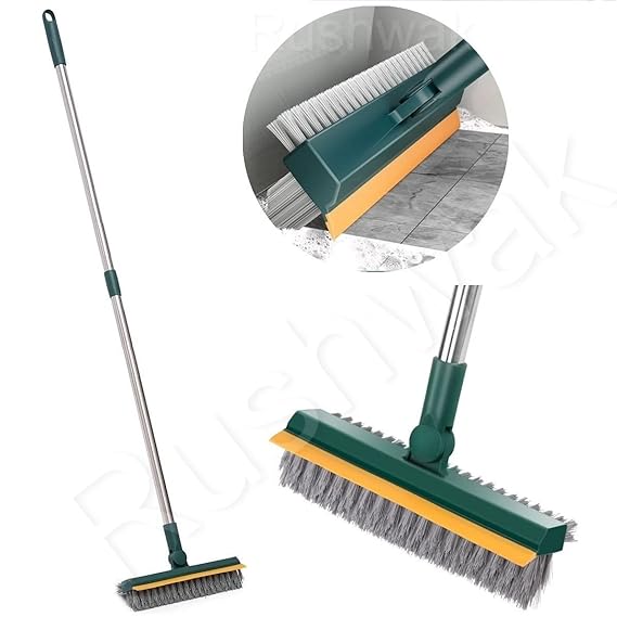 3 in 1 Tiles Cleaning Brush 3 In 1 Floor Scrub Brush With Squeegee - Image 6