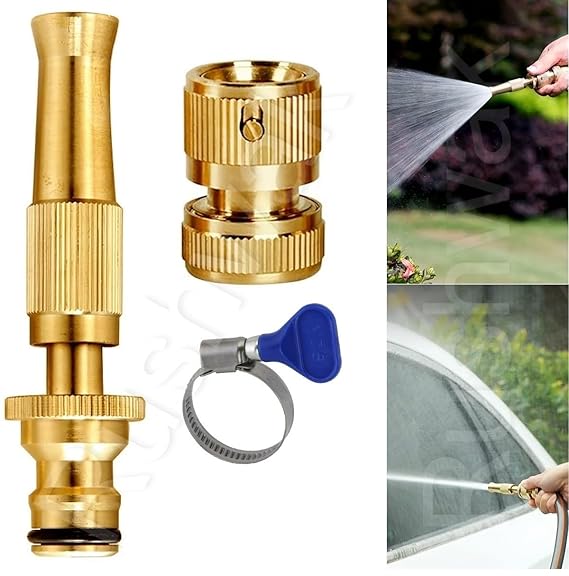 Golden Brass Nozzle Water Spray Gun - Image 6