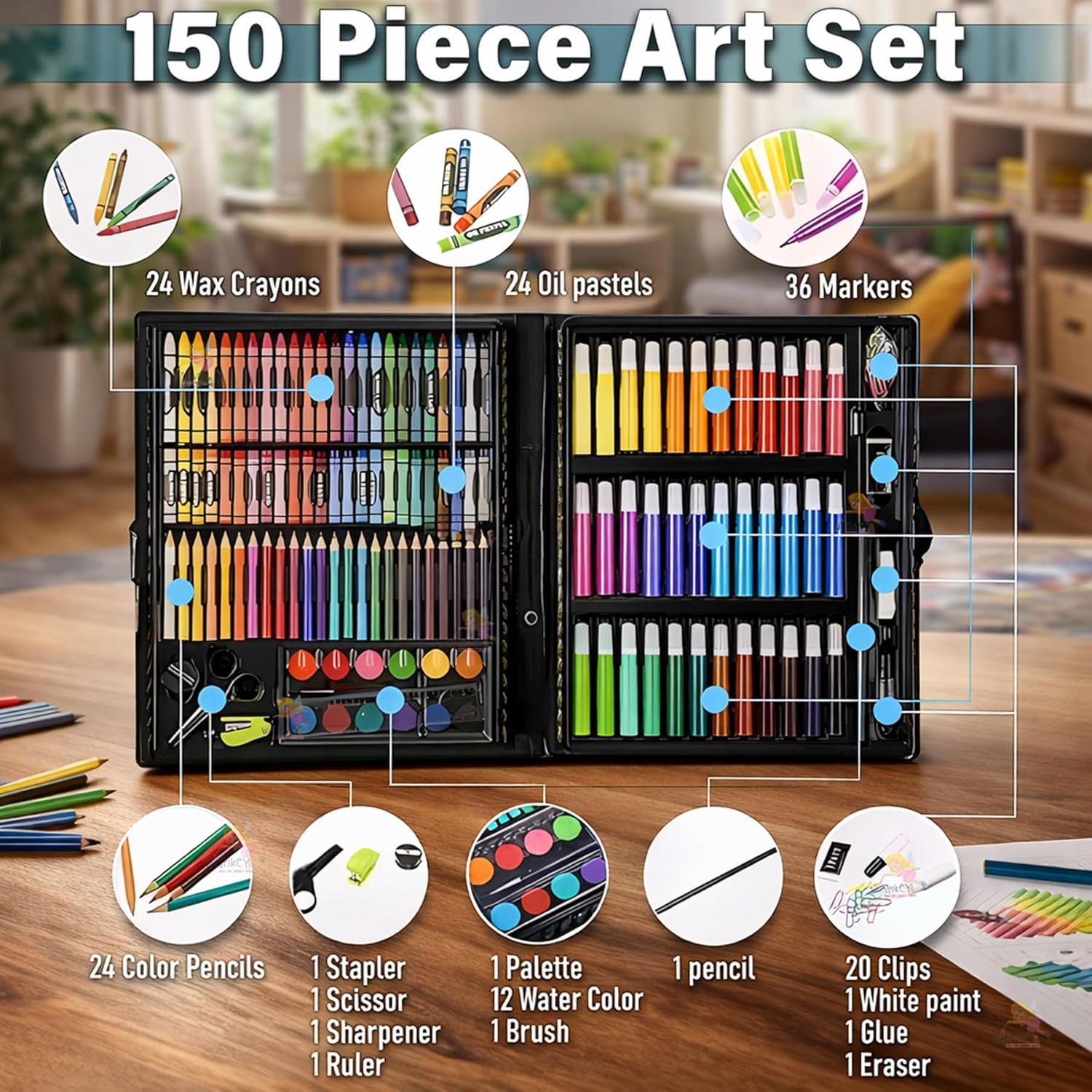 150 piece Art Set - Image 5