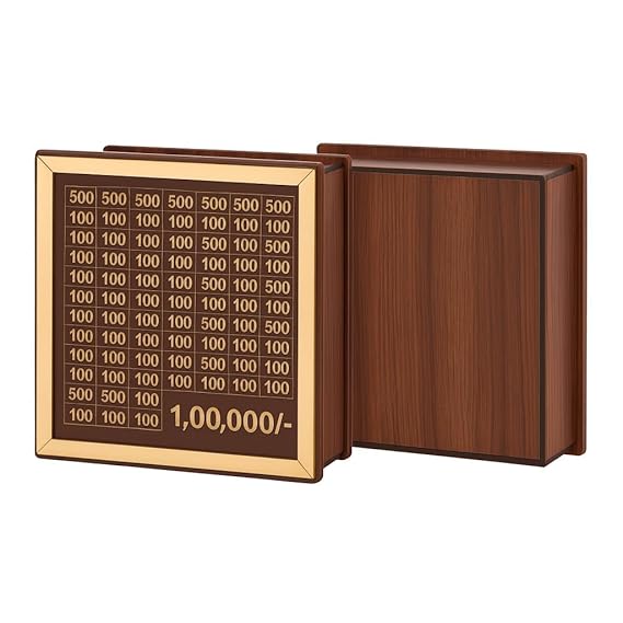 WOODEN COIN PIGGY BANK MONEY BOX - Image 4