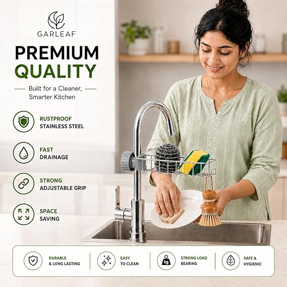 Sink faucet Stand - Sink Caddy Organizer - Image 3