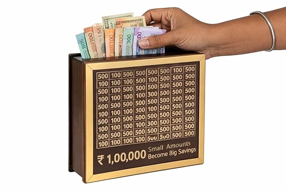 WOODEN COIN PIGGY BANK MONEY BOX - Image 2
