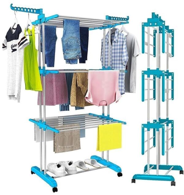 3 Step plastic cloth Dryer rack 3 Layer