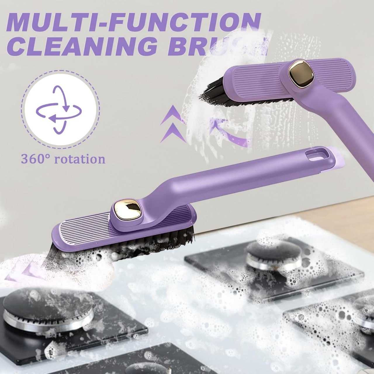 Multi-Function Rotating Crevice Cleaning Brush