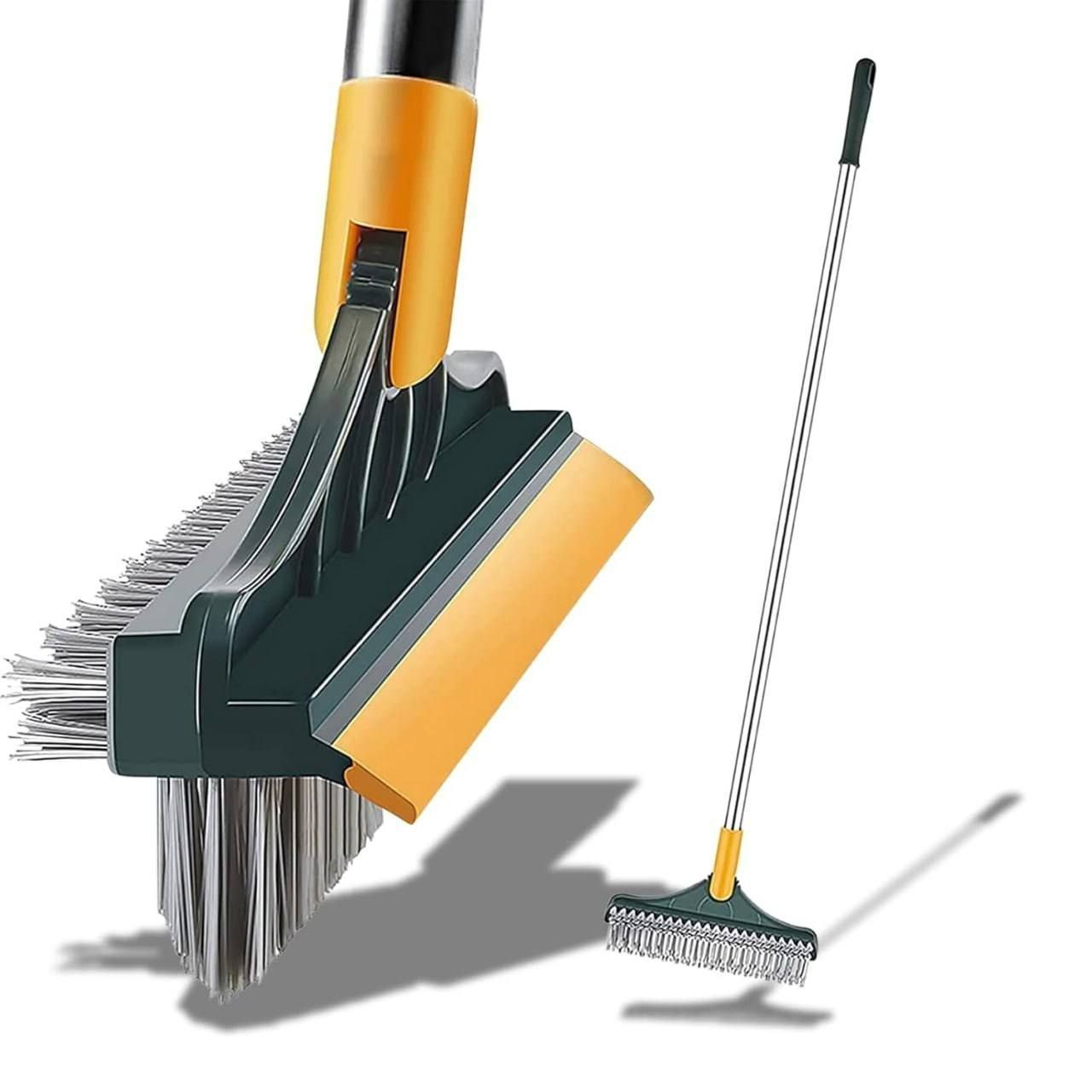 3 in 1 Tiles Cleaning Brush 3 In 1 Floor Scrub Brush With Squeegee