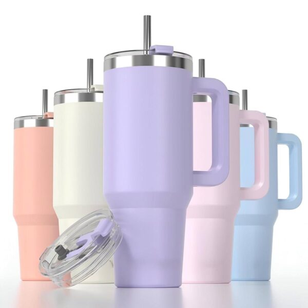 1800 ML Plastic TUMBLER WITH STRAW (Multi Colour)