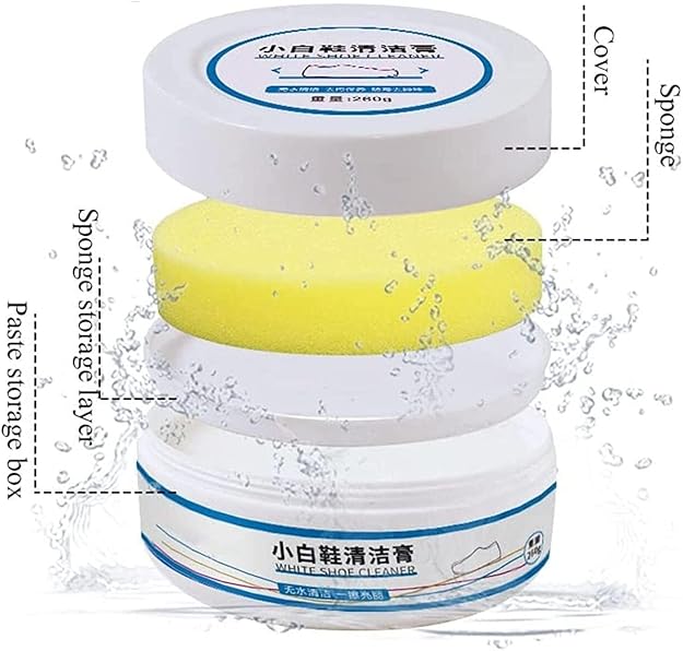 Shoe Cleaner Cream with Sponge - Image 5