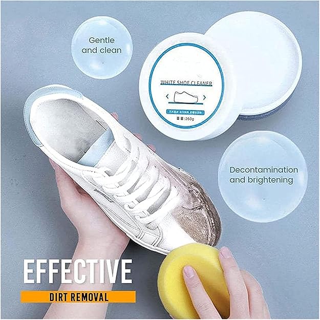 Shoe Cleaner Cream with Sponge - Image 4