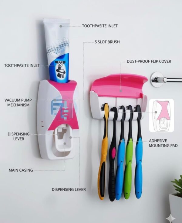 5 Hole Toothbrush Holder